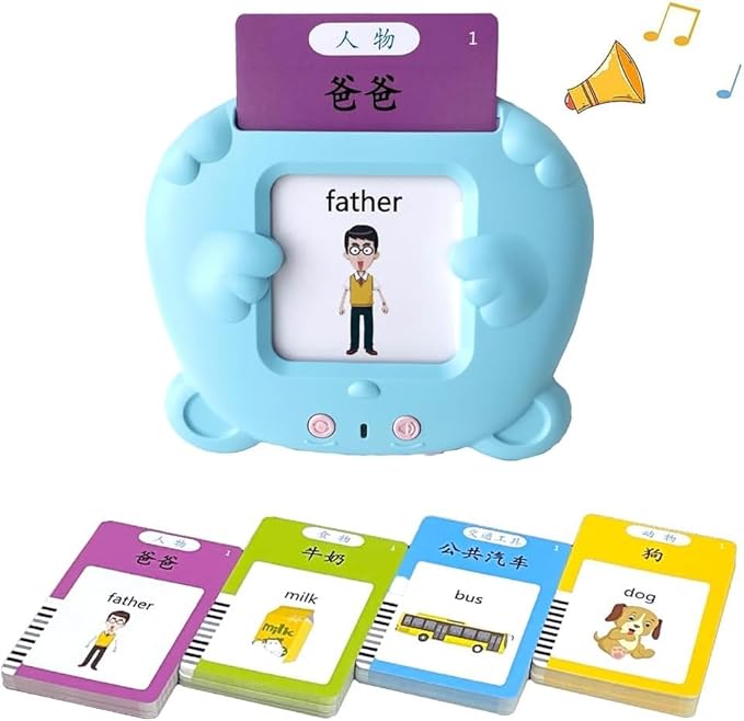 Casaliving Bilingual Talking Flash Cards Learning Toy