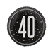 Casaliving Black "40" Foil Prismatic Balloon