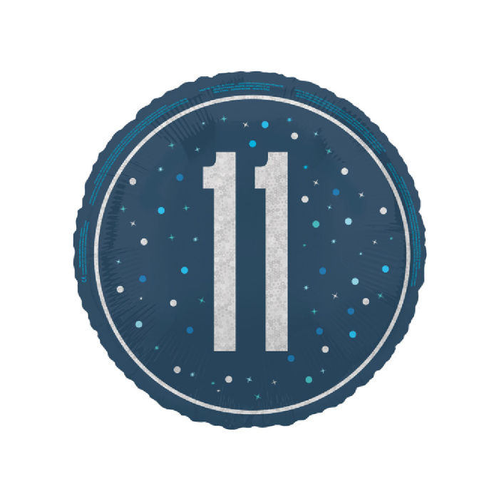 Casaliving Blue "11" Foil Prismatic Balloon