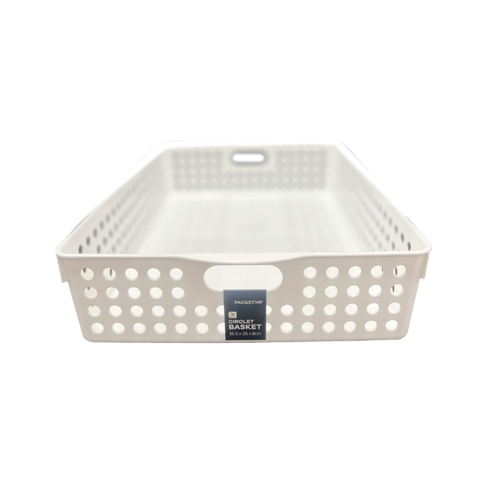 Casaliving Circle Basket – White