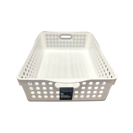 Casaliving Circle Basket White Storage