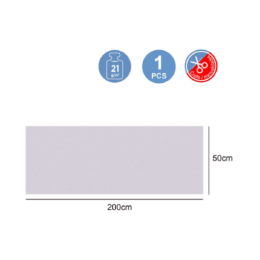 Casaliving Crepe Paper 50 × 200cm 21g Silver