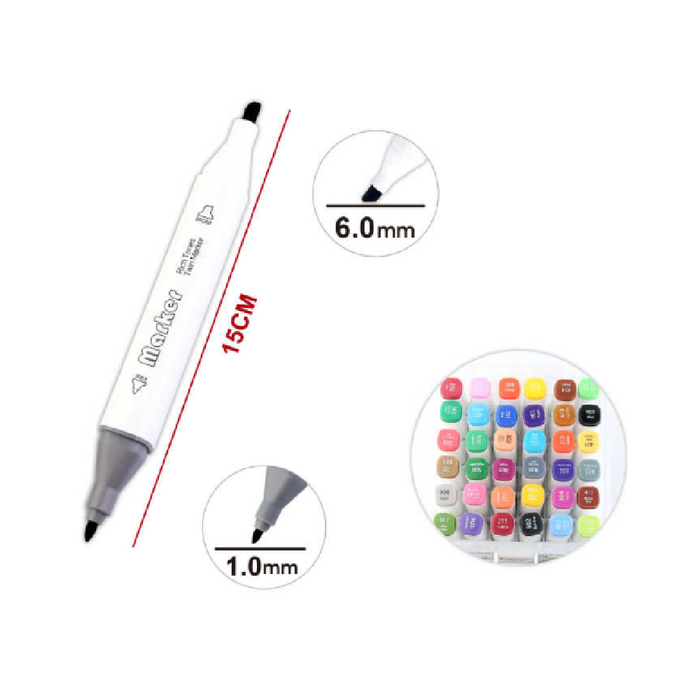Casaliving Double-Ended Markers 36pcs for Art & Coloring