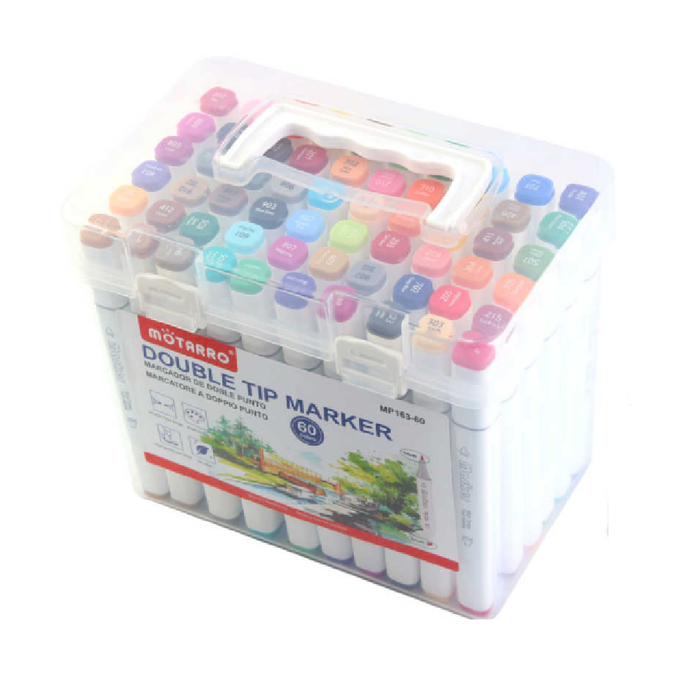 Casaliving Double-Ended Markers 60pcs for Art & Coloring