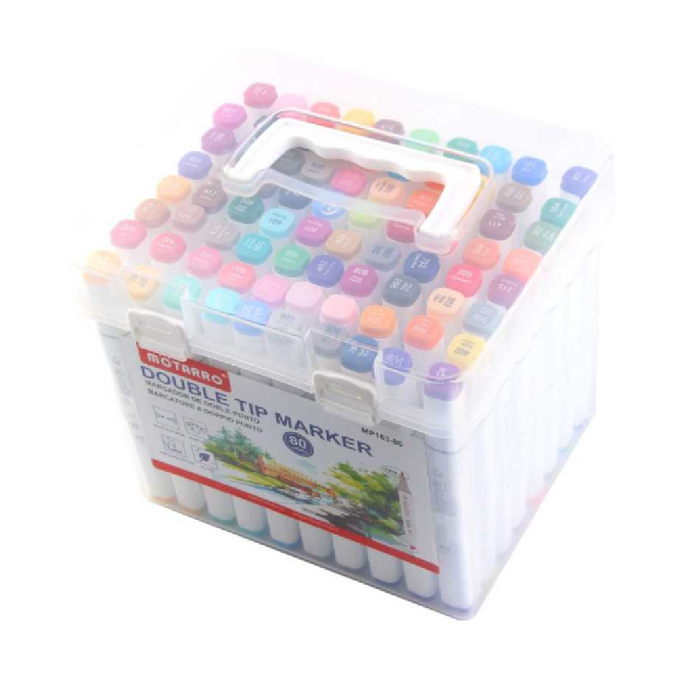 Casaliving Double-Ended Markers 80pcs | Pens & Markers for School 
