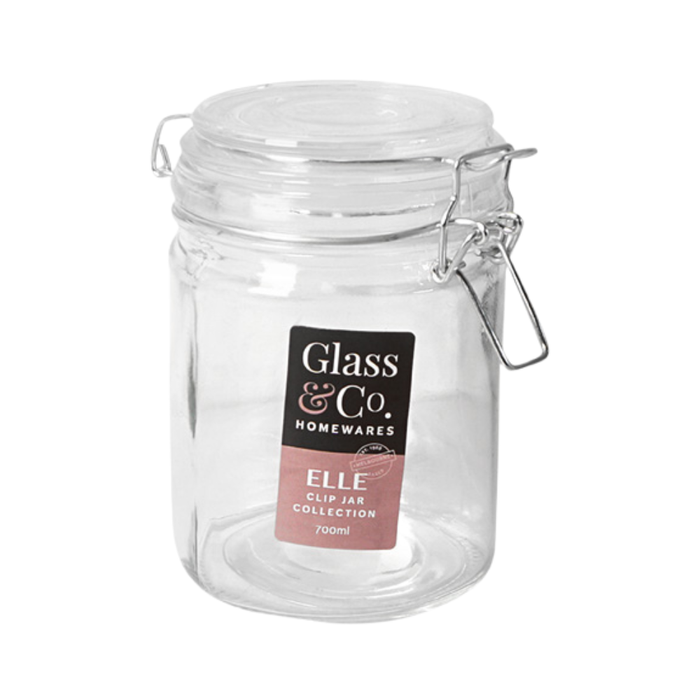 Casaliving ELLE 700ml Round Clip Jar
