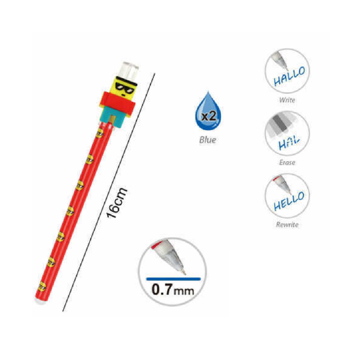 Casaliving Erasable Gel Pen Boy 0.72pcs | Pens & Markers for School 1