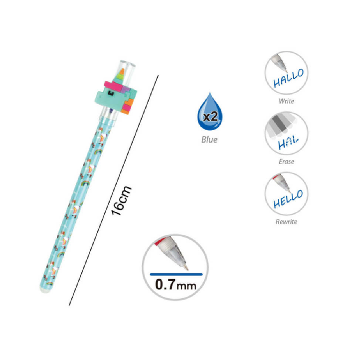Casaliving Erasable Gel Pen Unicorn 0.72pcs | Pens & Markers