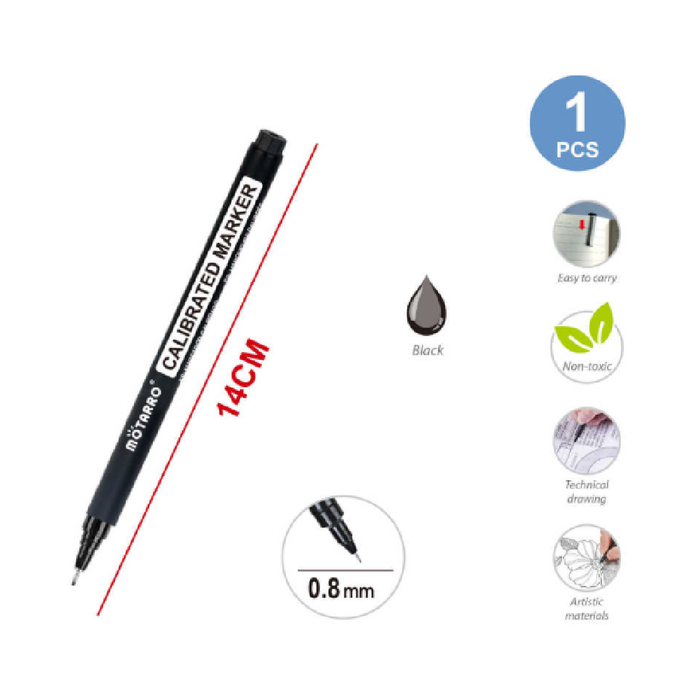Casaliving Fineliners 0.8 Black | Pens & Markers for School & Office