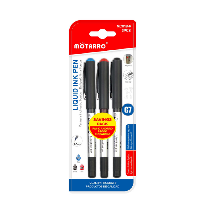 Casaliving G7 Liquid Ink Pens Assorted 3pcs