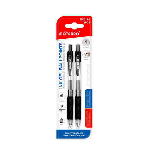 Casaliving Gel Pens Black 2pcs
