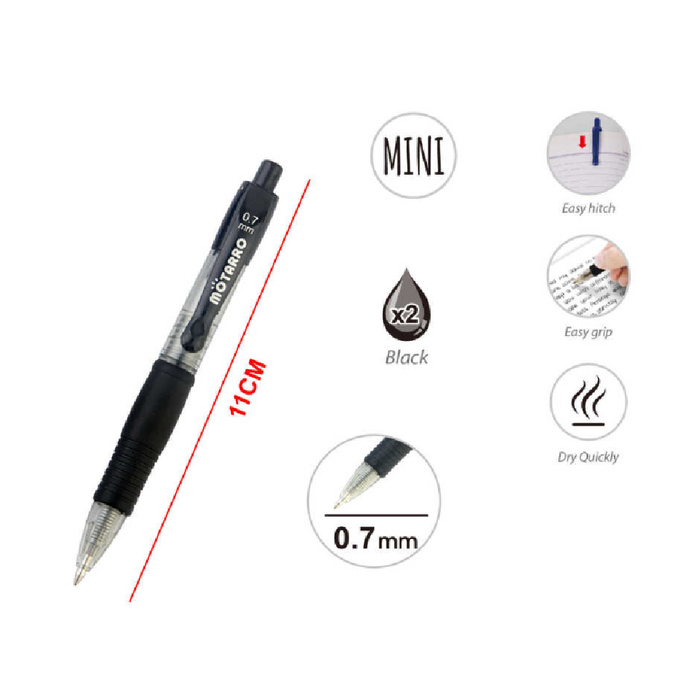 Casaliving Gel Pens Black 2pcs Set