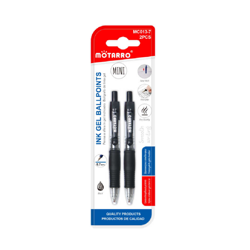 Casaliving Gel Pens Black 2pcs Set