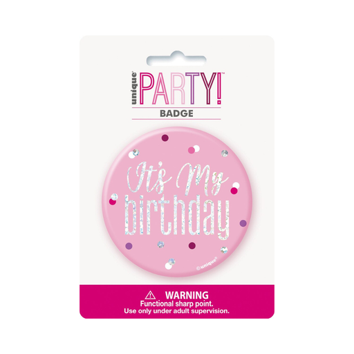 Casaliving Glitz Pink Birthday Badge