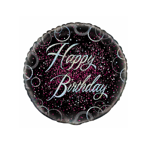 Casaliving Glitz Pink Happy Birthday Balloon