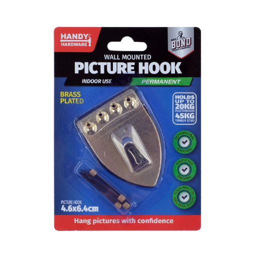 Casaliving Hook Picture Brass Plated 1pc 20kg