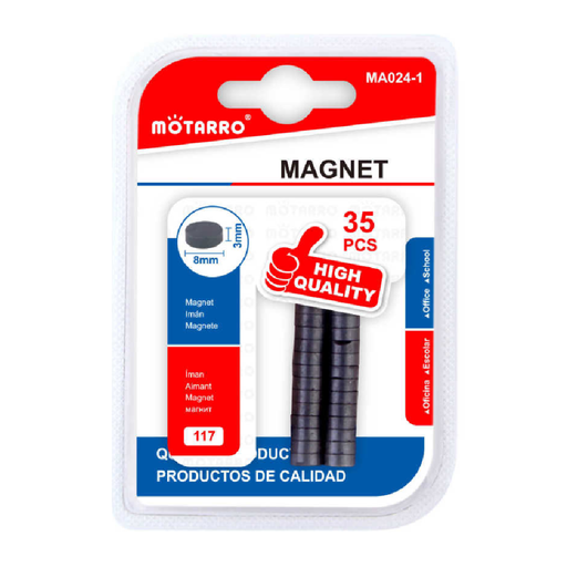 Casaliving Magnets Round Black 8× 335pcs