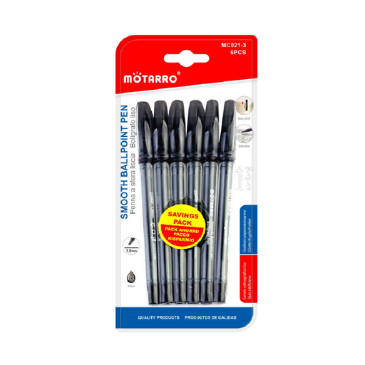 Casaliving Medium Ballpoint Pens Black 6pcs