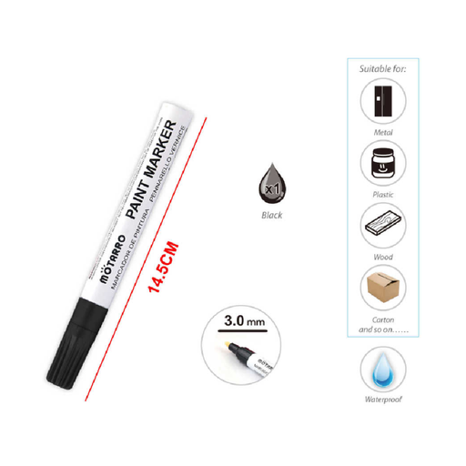 Casaliving Paint Marker Black for Art & Labeling