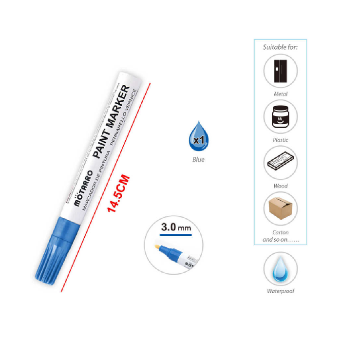 Casaliving Paint Marker Blue for Art & Crafts
