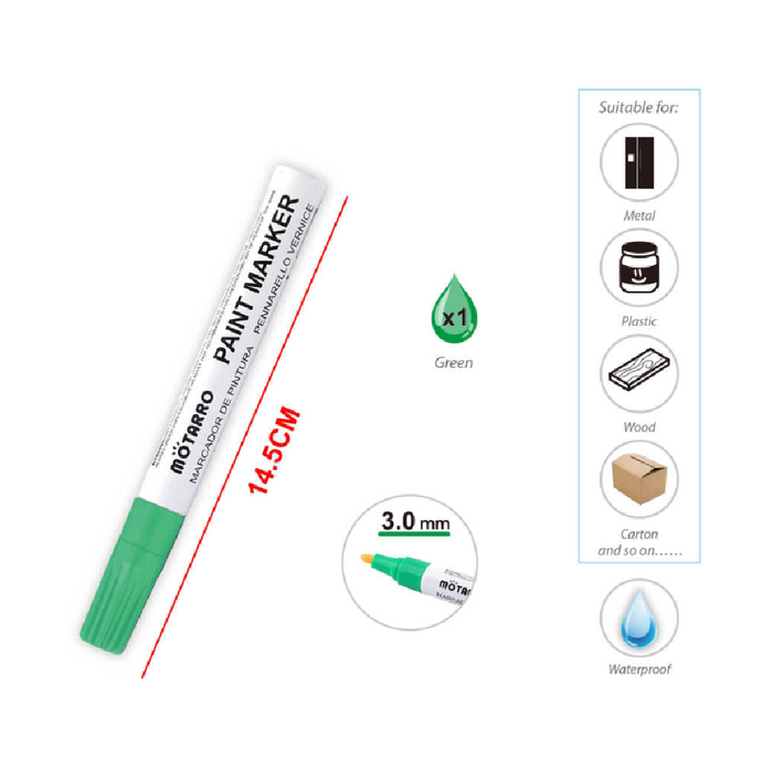 Casaliving Paint Marker Green for Art & Crafts