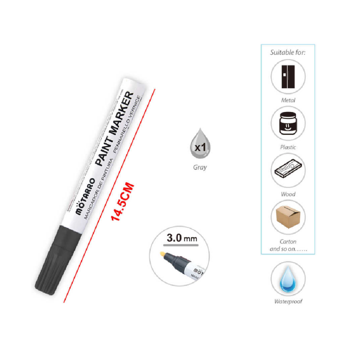 Casaliving Paint Marker Grey for Crafts