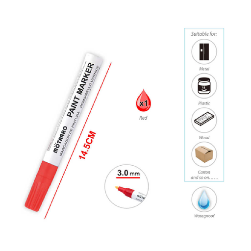 Casaliving Paint Marker Red for Crafts & Art