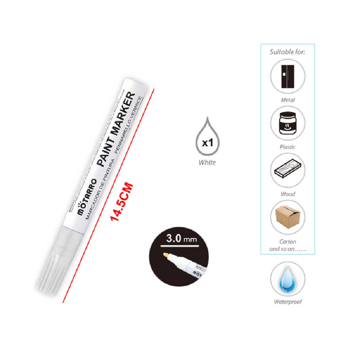 Casaliving Paint Marker White for Surfaces