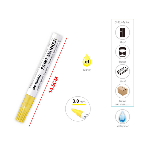 Casaliving Paint Marker Yellow for Crafts