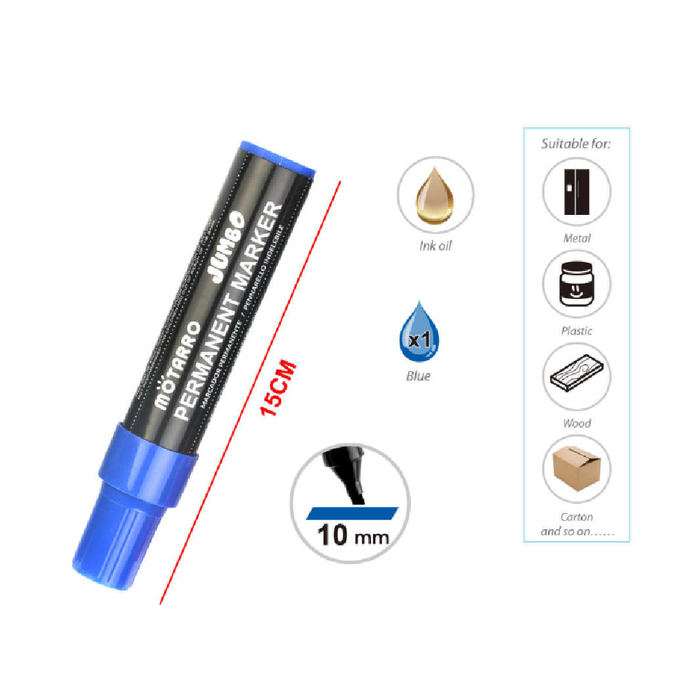 Casaliving Permanent Marker Blue for Labeling