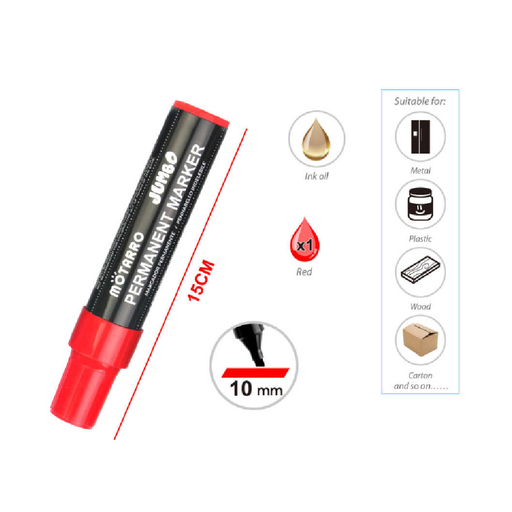 Casaliving Permanent Marker Red for Bold Writing