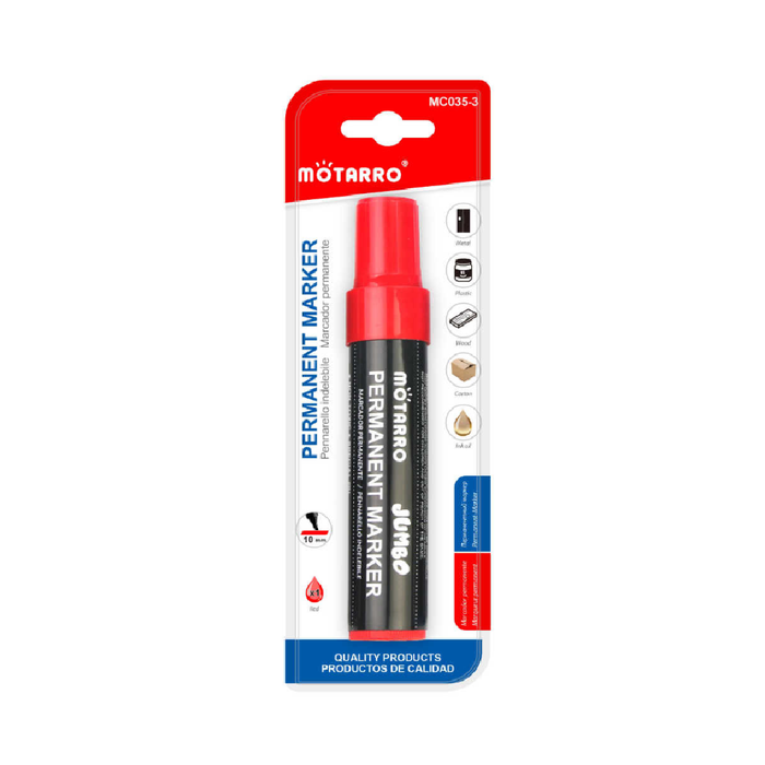 Casaliving Permanent Marker Red for Bold Writing