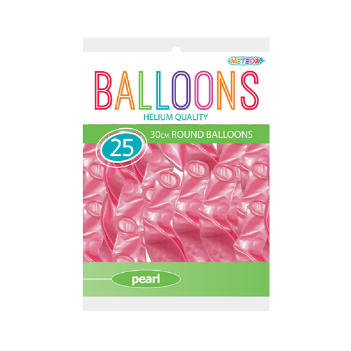 Casaliving Pink 12" Pearl Balloons 25pk