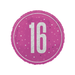 Casaliving Pink "16" Foil Prismatic Balloon