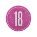 Casaliving Pink "18" Foil Prismatic Balloon