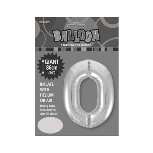Casaliving Rainbow "0" 34" Numeral Balloon