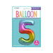 Casaliving Rainbow "5" 34" Numeral Balloon