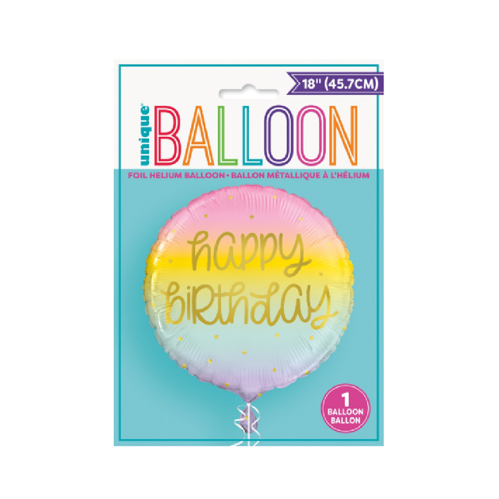 Casaliving Rainbow Star Happy Birthday Balloon
