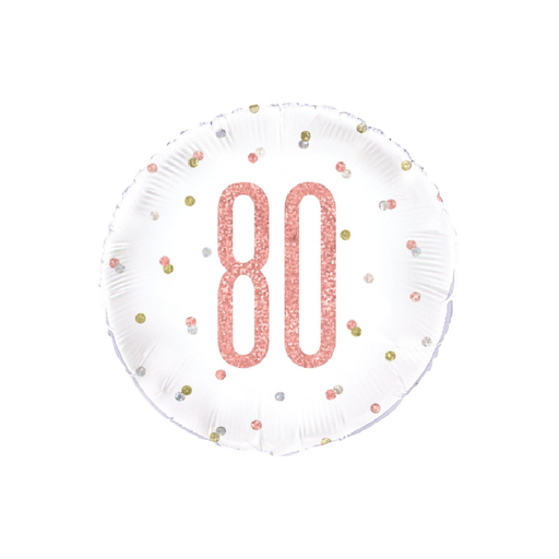 Casaliving Rose Gold "80" Foil Balloon