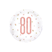 Casaliving Rose Gold "80" Foil Balloon