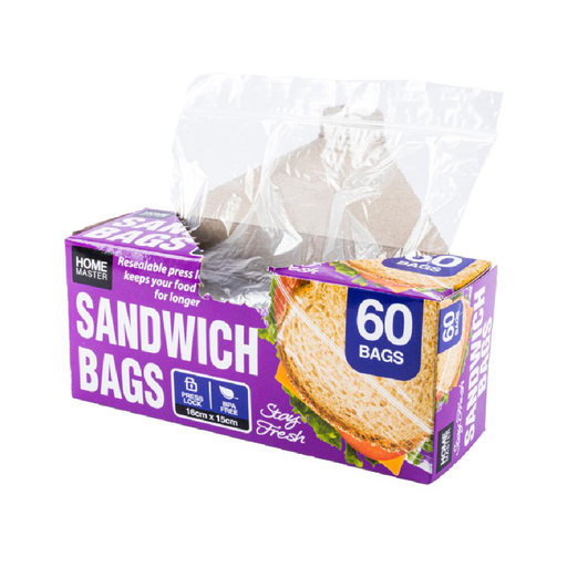 Casaliving Sandwich Bags Snap Seal 60pk