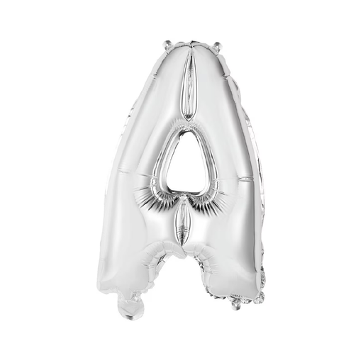 Casaliving Silver "A" 14" Alphabet Foil Balloon