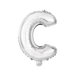 Casaliving Silver "C" 14" Alphabet Foil Balloon