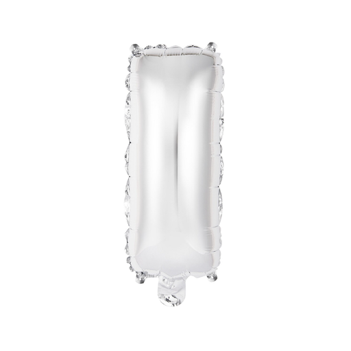 Casaliving Silver "I" 14" Alphabet Foil Balloon