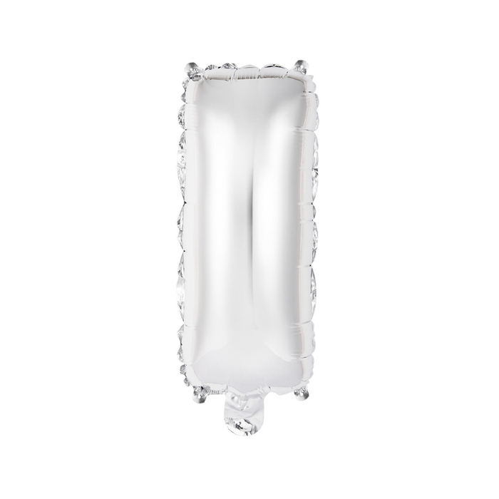 Casaliving Silver "I" 14" Alphabet Foil Balloon