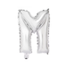 Casaliving Silver "M" 14" Alphabet Foil Balloon