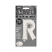 Casaliving Silver "R" 14" Alphabet Foil Balloon