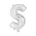 Casaliving Silver "S" 14" Alphabet Foil Balloon