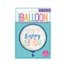 Casaliving Silver Style Happy Birthday Balloon