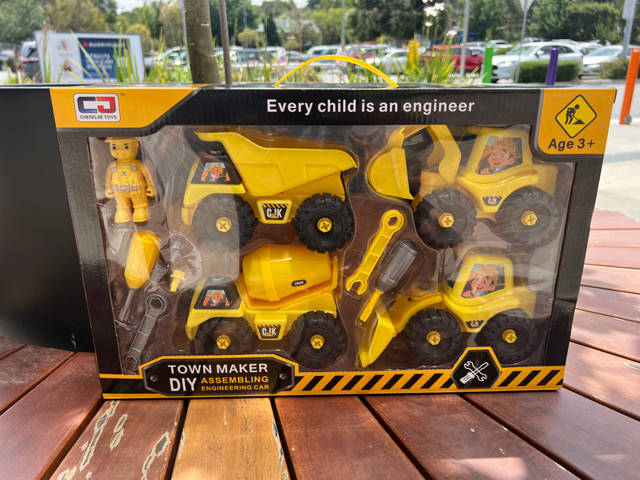 Casaliving Tonka Style Toys CAT Bulldozer Dump Truck Set